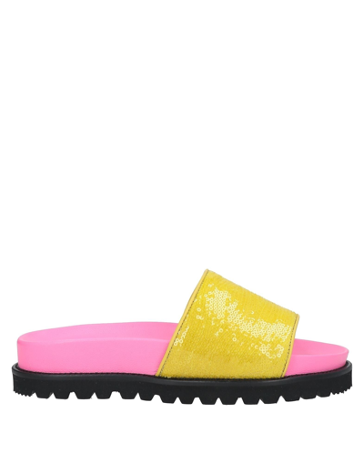 Shop Alberta Ferretti Sandals In Yellow