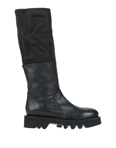 Shop Malloni Woman Boot Black Size 5 Soft Leather