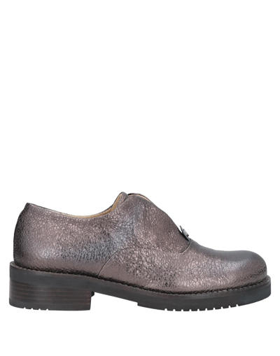 Shop Maliparmi Malìparmi Woman Loafers Lead Size 6 Soft Leather In Grey