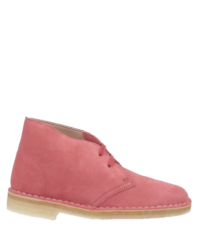 Shop Clarks Originals Ankle Boots In Coral