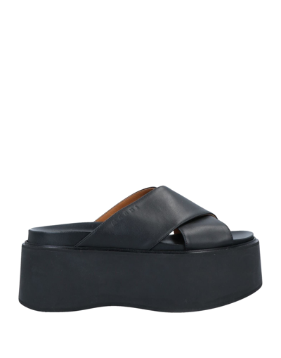Shop Marni Woman Sandals Black Size 11 Soft Leather