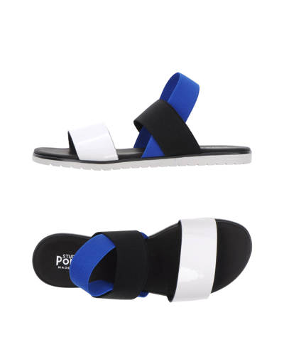 Shop Studio Pollini Sandals In White