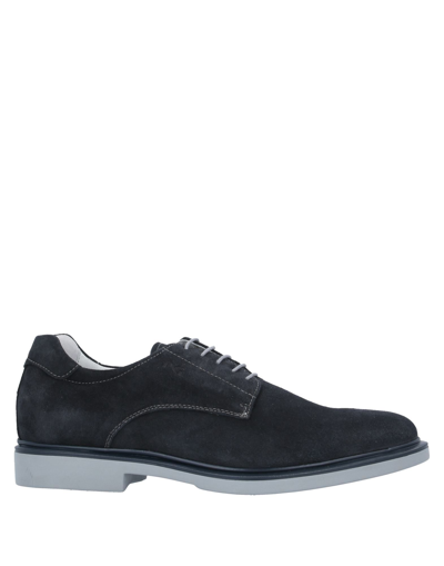 Shop Nero Giardini Man Lace-up Shoes Steel Grey Size 8 Soft Leather