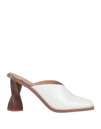 Shop Sam Edelman Woman Mules & Clogs White Size 10 Soft Leather