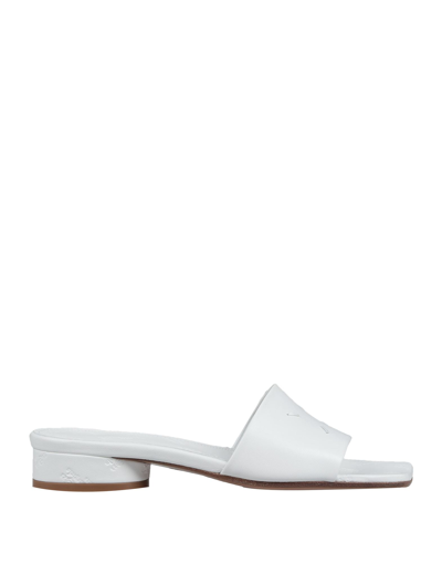 Shop Maison Margiela Woman Sandals White Size 8 Soft Leather