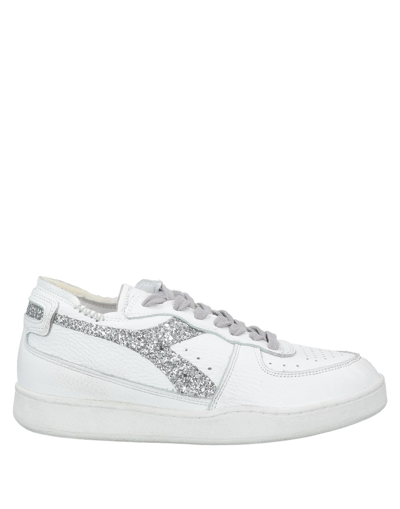 Shop Diadora Heritage Mi Basket Row Cut Andromeda Wn Woman Sneakers White Size 6.5 Soft Leather
