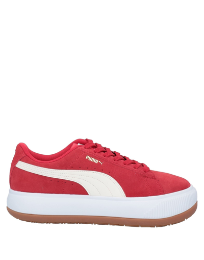 Shop Puma Suede Mayu Woman Sneakers Red Size 6.5 Cowhide