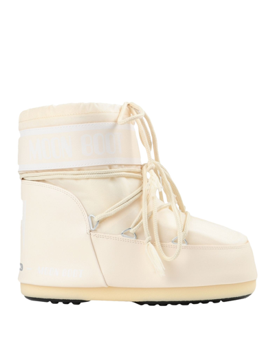 Moon Boot Icon Low Shell And Faux Leather Snow Boots In White