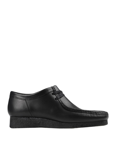 Shop Clarks Originals Wallabee Man Lace-up Shoes Black Size 8 Soft Leather