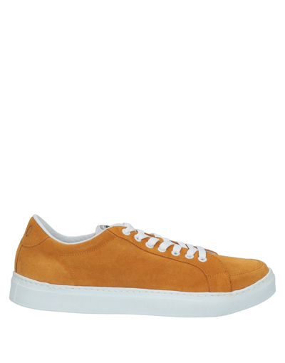Shop Pantofola D'oro Man Sneakers Ocher Size 9 Soft Leather