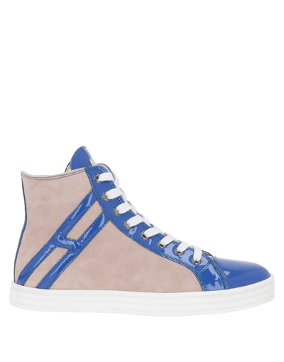 Shop Hogan Rebel Woman Sneakers Bright Blue Size 6.5 Soft Leather