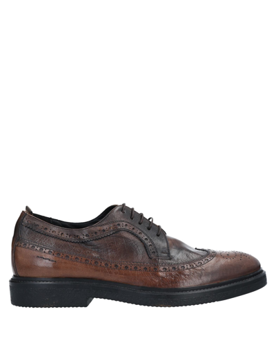 Shop Alexander Hotto Lace-up Shoes In Brown
