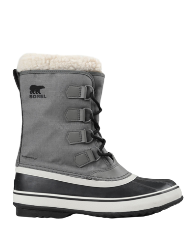 Shop Sorel Winter Carnival Dtv Woman Boot Grey Size 7.5 Soft Leather, Textile Fibers