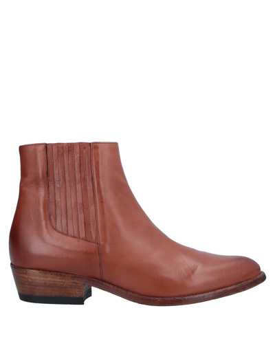 Shop Duccio Del Duca Ankle Boots In Brown