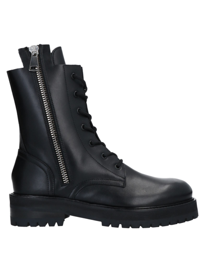 Shop Dondup Woman Ankle Boots Black Size 5 Soft Leather