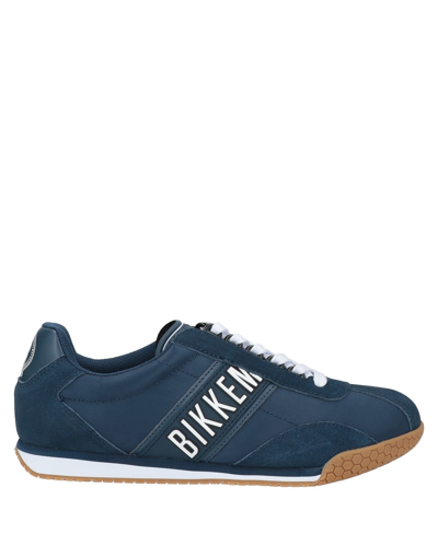 Shop Bikkembergs Man Sneakers Midnight Blue Size 6 Soft Leather