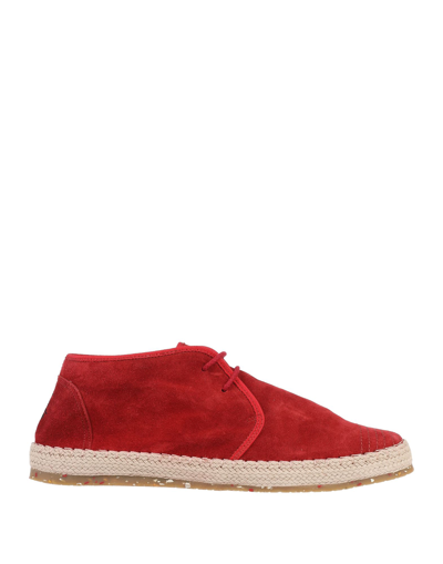 Shop Brimarts Man Espadrilles Red Size 9 Soft Leather