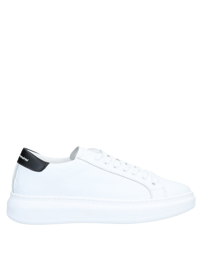 Shop Grey Daniele Alessandrini Man Sneakers White Size 11 Soft Leather