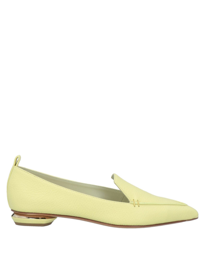 Shop Nicholas Kirkwood Loafers In Light Yellow