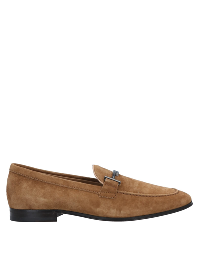 Shop Tod's Loafers In Tan
