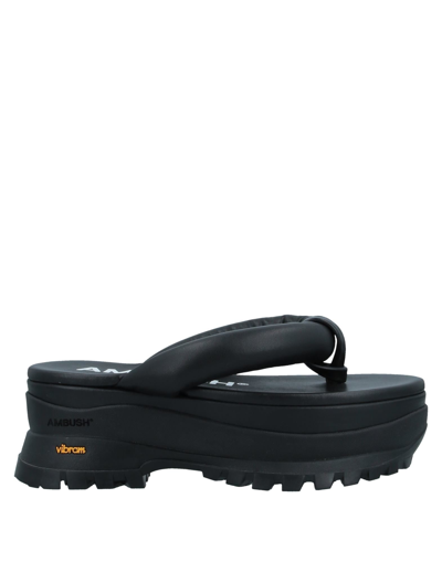 Shop Ambush Toe Strap Sandals In Black