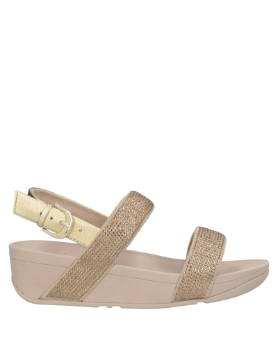 Shop Fitflop Sandals In Gold