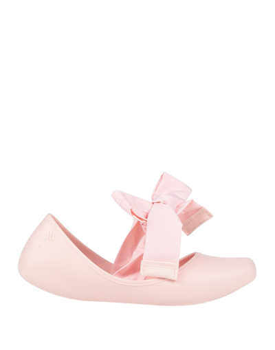 Shop Melissa Woman Ballet Flats Light Pink Size 5 Pvc - Polyvinyl Chloride