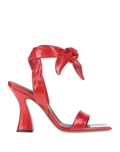 Shop L'autre Chose L' Autre Chose Woman Sandals Red Size 8.5 Soft Leather