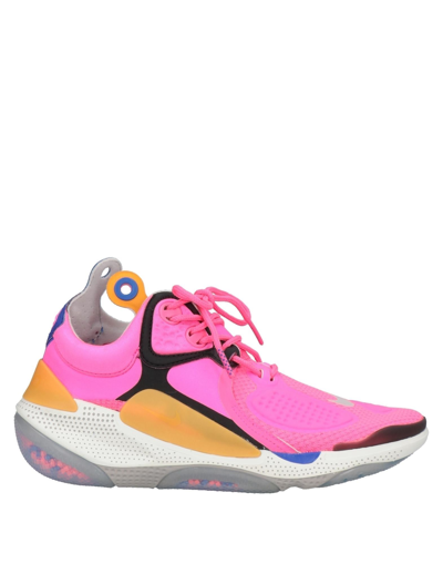 Shop Nike Man Sneakers Fuchsia Size 9 Textile Fibers In Pink