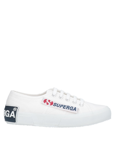 Shop Superga Woman Sneakers White Size 5 Textile Fibers