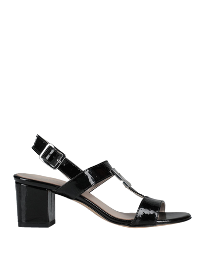 Shop Valleverde Sandals In Black