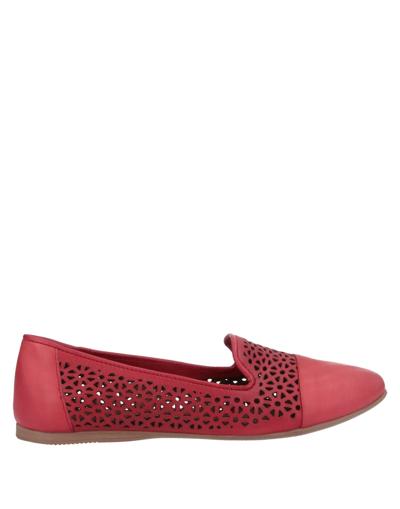 Shop Bueno Loafers In Red