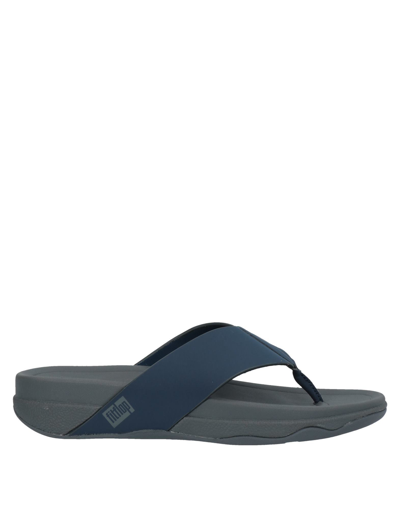 Shop Fitflop Toe Strap Sandals In Dark Blue