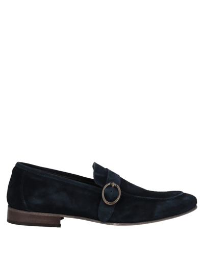 Shop Grey Daniele Alessandrini Man Loafers Midnight Blue Size 9 Soft Leather