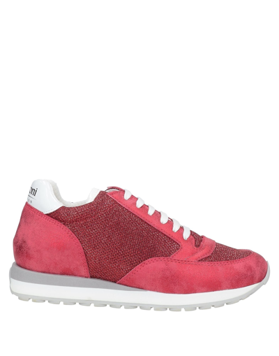 Shop A.testoni A. Testoni Woman Sneakers Red Size 5 Textile Fibers