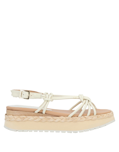 Shop Paloma Barceló Woman Espadrilles Ivory Size 9.5 Soft Leather In White