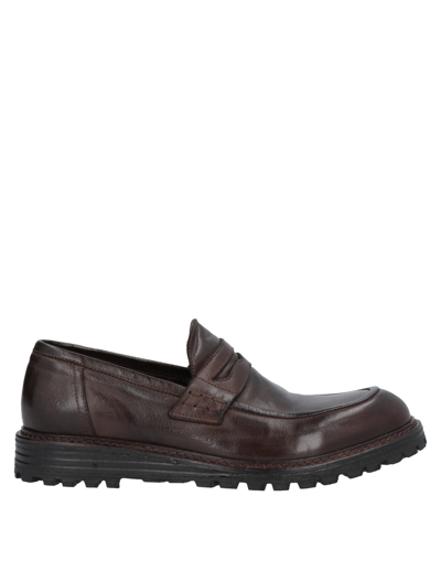 Shop Hundred 100 Loafers In Dark Brown