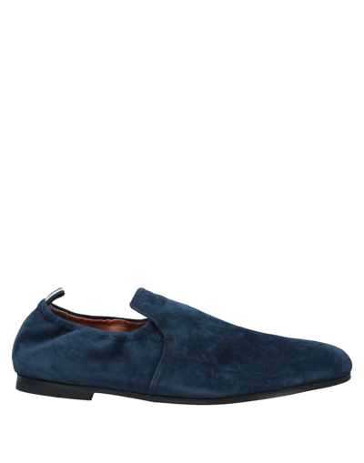Shop Bally Man Loafers Blue Size 6.5 Calfskin