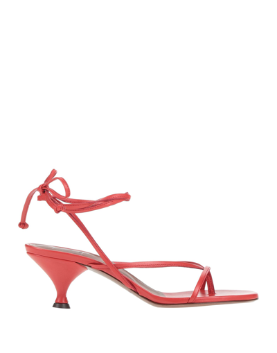 Shop L'autre Chose L' Autre Chose Woman Thong Sandal Red Size 6 Soft Leather