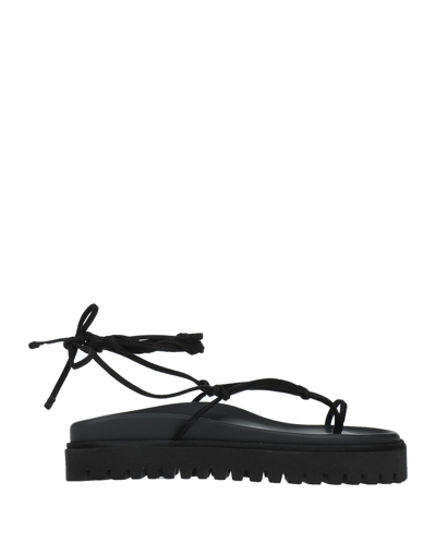 Shop Attico Sandals In Black