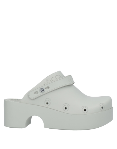 Shop Xocoi Woman Mules & Clogs Light Grey Size 10 Recycled Thermoplastic Polyurethane