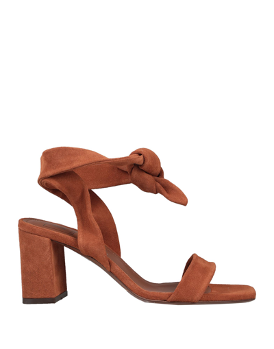 Shop L'autre Chose L' Autre Chose Woman Sandals Brown Size 7 Soft Leather