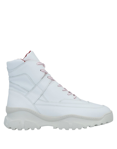 Shop Loriblu Man Sneakers White Size 8 Calfskin