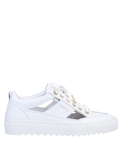 Shop Mason Garments Sneakers In White