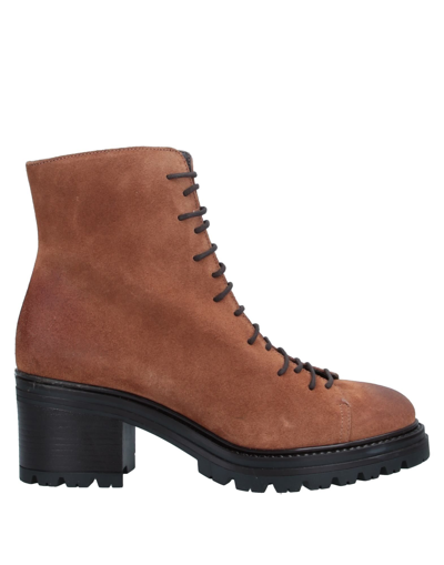 Shop Loretta Pettinari Woman Ankle Boots Brown Size 7 Soft Leather