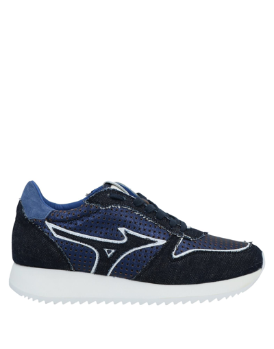 Shop Mizuno Sneakers In Dark Blue