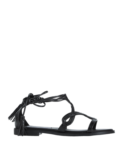Shop Francesco Milano Sandals In Black