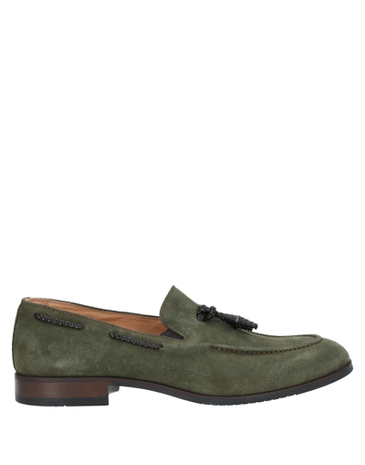 Shop Hamaki-ho Loafers In Military Green