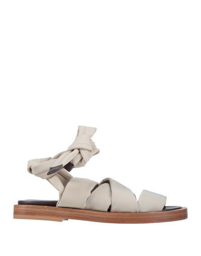 Shop Alysi Sandals In Dove Grey