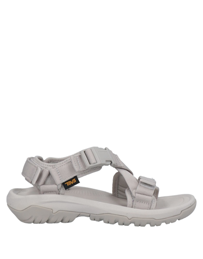 Shop Teva Sandals In Light Grey